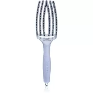 Olivia Garden Fingerbrush Nano Ionic Flat Brush for Hair