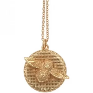 Ladies Olivia Burton Gold Plated 3D Bee Moulded Bee Coin Necklace