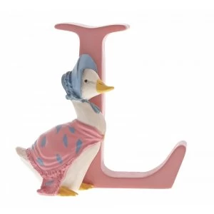 Letter L Jemima Puddle-Duck Figurine