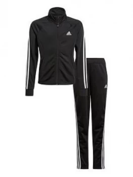 Adidas Girls Team Pes Tracksuit - Black