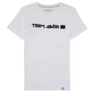 Teddy Smith TCLAP boys's Childrens T shirt in White - Sizes 8 years,10 years,12 years,14 years