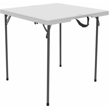 Lifetime - 34-Inch Square Fold-In-Half Table (Essential) - White Granite