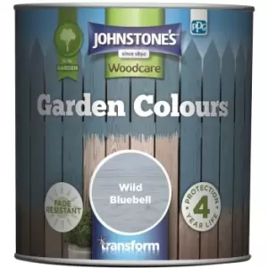 Johnstones Woodcare Garden Colours Paint - 1L - Wild Bluebell - Wild Bluebell