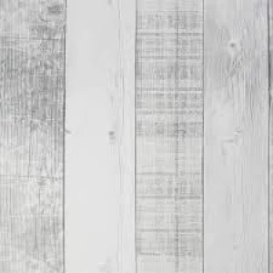 Fresco Country Plank Grey Wallpaper Paper