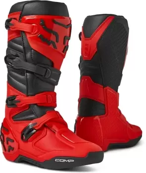 FOX Comp Motocross Boots, red, Size 46, red, Size 46