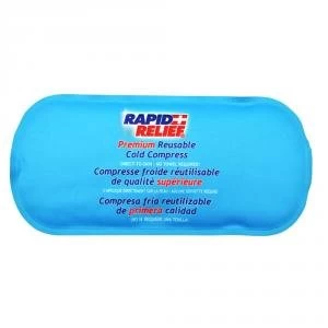 Rapid Relief Premium Reusable Cold Compress 5" x 11" Blue Ref