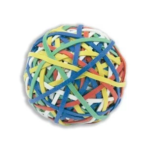 5 Star Office Rubber Band Ball Of 200 Bands Natural Rubber Assorted
