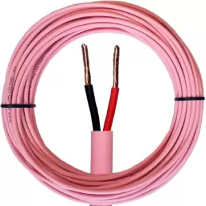 25m Low Smoke Speaker Cable - 16 AWG 1.5mm 6A - CCA LSZH 100V Double Insulated