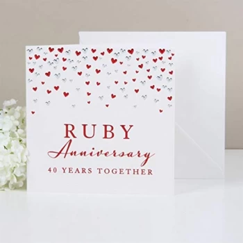 Amore By Juliana Deluxe Card - Ruby Anniversary