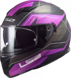LS2 FF320 Stream Evo Mercury Helmet, purple Size M purple, Size M
