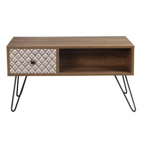 Casablanca Coffee Table Brown and White