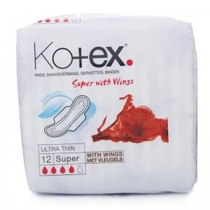 Kotex Super Ultra Thin Pads 12 Pads