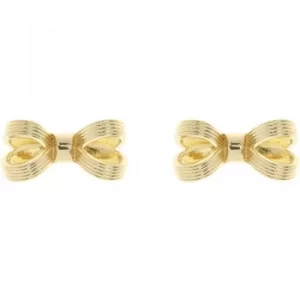 Ted Baker Ladies Gold Plated Olsi Mini Opulent Bow Earring