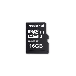 Integral 16GB Micro SD Card MicroSDHC Cl10 UHS 1 90 Mb/S + Adapter Smartphone & Tablet