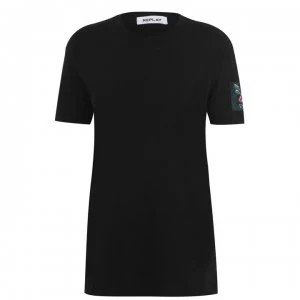 Replay Rose T Shirt - Black 098