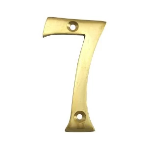 Select Hardware Brass House Number 7