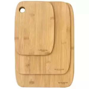 Blackmoor 62699 Set Of 3 Bamboo Chopping Boards / Eco-Friendly / Features Thumb Holes For Easy Carrying And Storage / Hard-Wearing / Non-Porous /