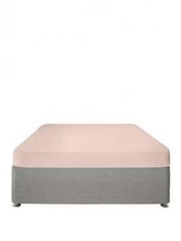 Serene Plain Dye Fitted Sheet In Pink