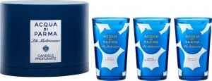 Acqua di Parma Blu Mediterraneo Scented Candle Gift Set 65g Arancia di Capri + 65g Fico di Amalfi + 65g Mirto di Panarea