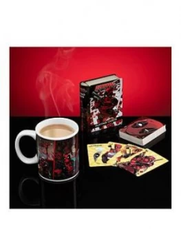Marvel Deadpool Heat Change Mug & Playing Cards