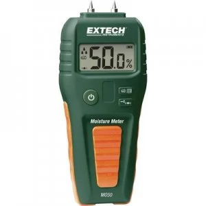 Extech MO50 Moisture meter Building moisture reading range 1.5 up to 33 vol% Wood moisture reading range 5 up to 50 vol%
