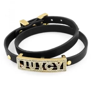 Ladies Juicy Couture Gold Plated Pave Juicy Double Wrap Bracelet