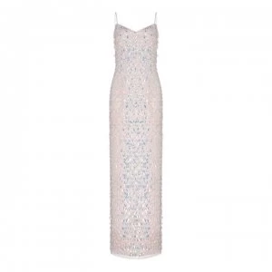 Adrianna Papell Beaded Slim Gown - SHELL