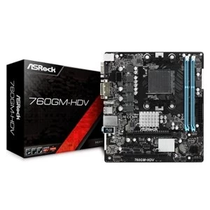 ASRock 760GM-HDV AMD Socket AM3+ Micro ATX VGA/DVI-D/HDMI Motherboard