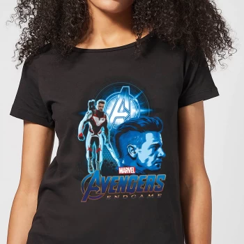 Avengers: Endgame Hawkeye Suit Womens T-Shirt - Black - L