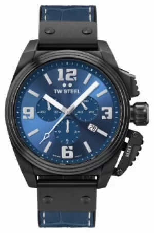 TW Steel Canteen Black PVD Plated Blue Dial TW1016 Watch