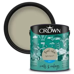 Crown Matt Emulsion Paint Light Fern - 2.5 litres
