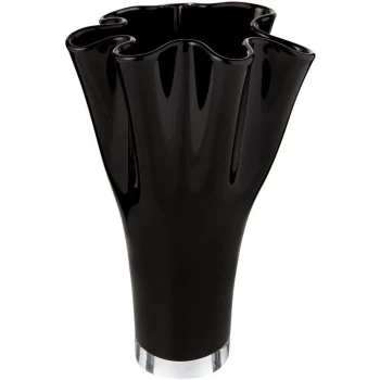 Biba Handkerchief plum vase 30cm - Black