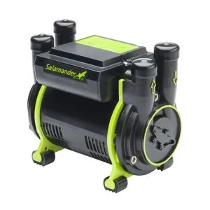 Salamander Pumps Twin 1.5 Bar Shower Pump (H)160mm (W)120mm (L)185mm Black & Green