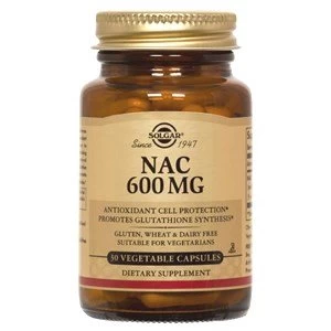 Solgar NAC N Acetyl L Cysteine 600 mg Vegetable Capsule 60 Capsules