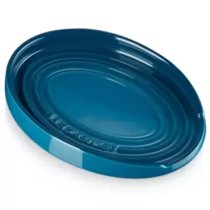 Le Creuset Stoneware Oval Spoon Rest Deep Teal
