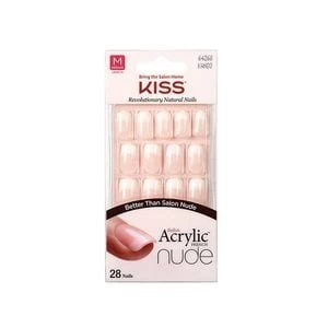 Kiss Salon Acrylic Nude Fake Nail Kit - Cashmere