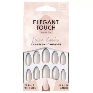 Elegant Touch Luxe Looks Nails With Glue Short Stiletto Limited Ed Ultra