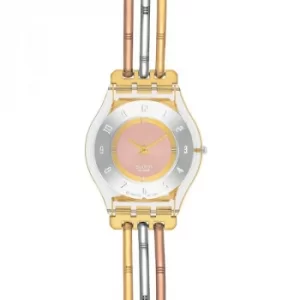 Ladies Swatch Skins Tri-Gold Small Watch