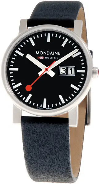 Mondaine Watch Evo Big Date - Black MD-012