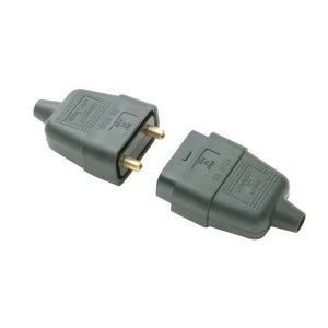 SMJ Black Plug & Socket 10A 2-Pin