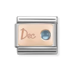 Nomination Classic Rose Gold December Birthstone Charm