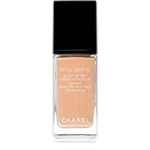 Chanel Vitalumiere Radiant Moisture Rich Fluid Foundation Radiance Moisturising Makeup Shade 25 - Petale 30ml