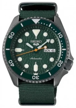 Seiko 5 Sport Sense Automatic Green Dial| Green NATO Watch
