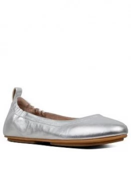 Fitflop Allegro Leather Ballerina - Silver