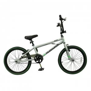Muddyfox Atom BMX Bike - Grey/Green