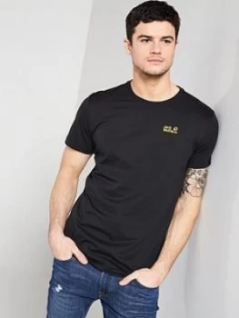Jack Wolfskin T-Shirt - Black, Size XL, Men