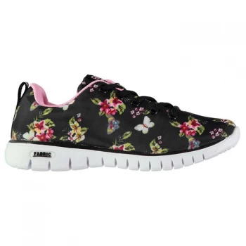 Fabric Flyer Runner Trainers Childrens - Floral
