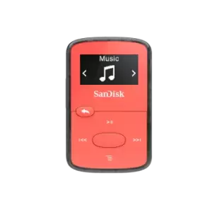SanDisk Clip Jam MP3 Player 8GB, Red - SDMX26-008G-E46R