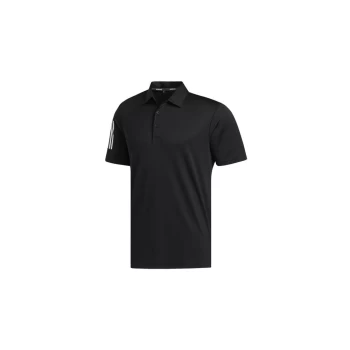 adidas 2021 3-stripe Basic Polo Shirt - BLACK/WHITE - XL Size: XL