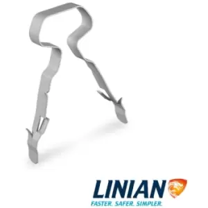 LINIAN 1LTEG002.5 T & E Clip, Grey, 2.5mm - Pack Of 100
